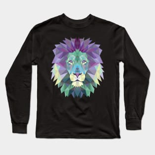 Fractal Lion Long Sleeve T-Shirt